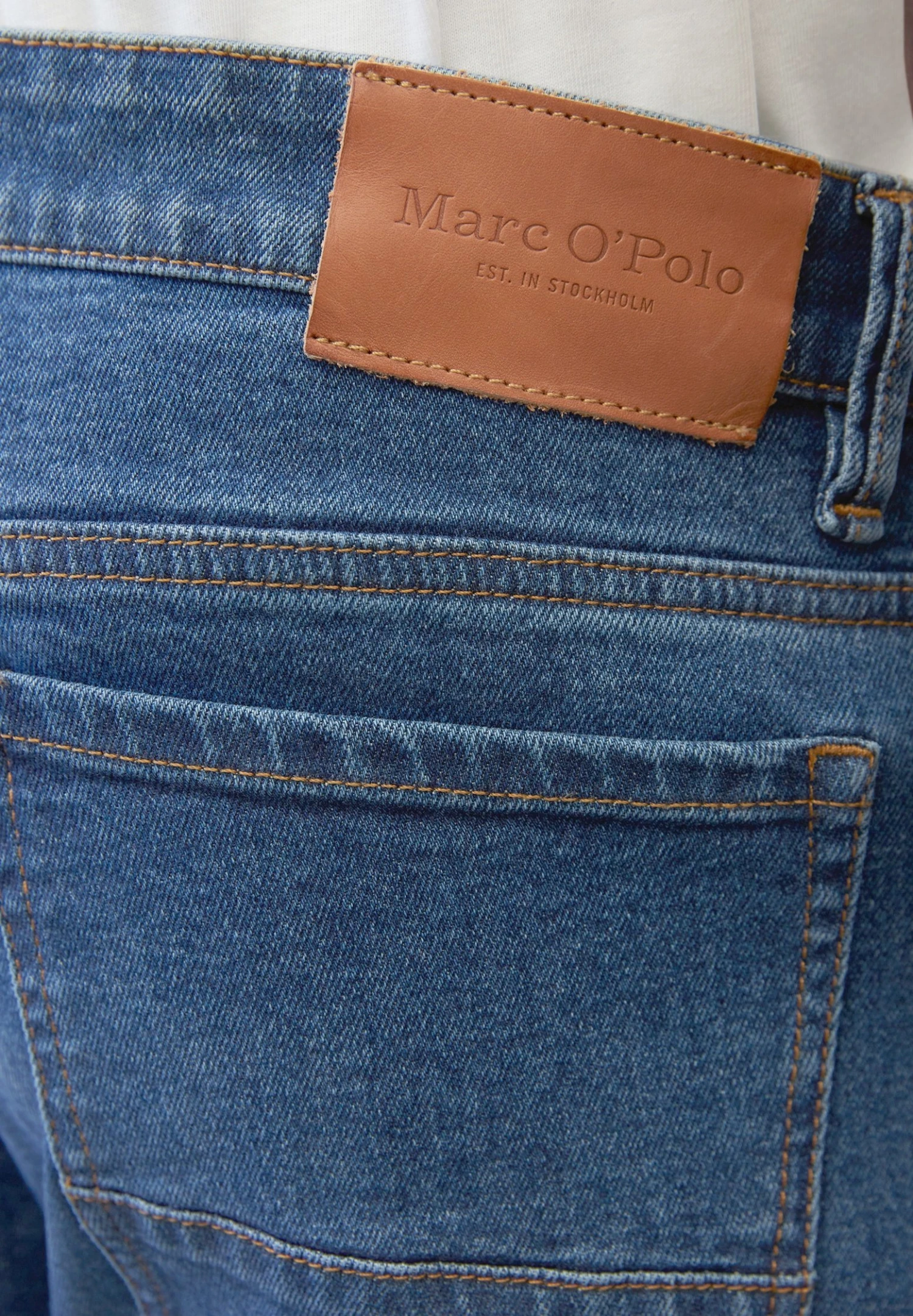 Marc O'Polo Sjöbo Shaped - Straight Leg Jeans - Retro Blue Wash 6 Marc O'Polo Sjöbo Shaped - Straight Leg Jeans - Retro Blue Wash - Afbeelding 4