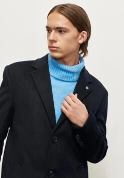 Standard Fit Plain - Halflange Jas - Navy Blue -Jack and Jones Verkoopwinkel 698cd569dac644029982c6e9ecb44061