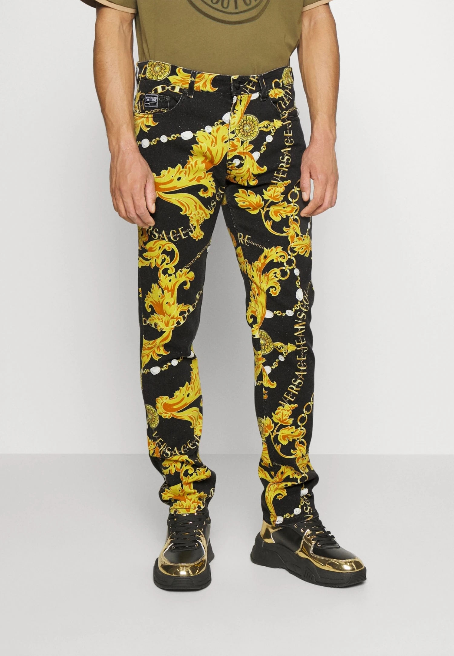 Milano - Slim Fit Jeans - Black/Gold 3 Milano - Slim Fit Jeans - Black/Gold
