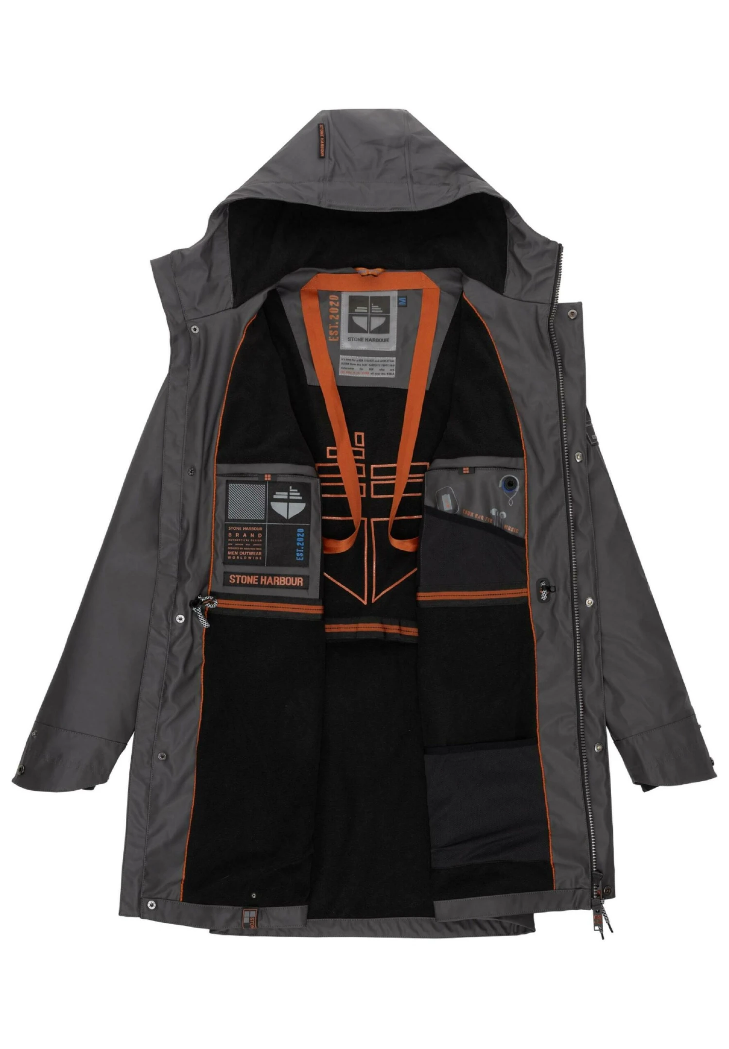 Verdaan - Regenjas - Dark Grey 7 Verdaan - Regenjas - Dark Grey - Afbeelding 5