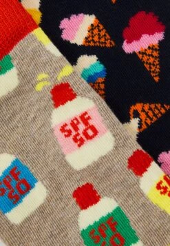 Happy Socks Spf50 Ice Unisex 2 Pack - Sokken - Light Brown/Navy 5 Happy Socks Spf50 Ice Unisex 2 Pack - Sokken - Light Brown/Navy -Jack and Jones Verkoopwinkel 6b1711ba96e74143a10651850f38baf8