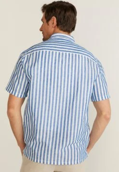 Derek Short Sleeve Shirt - Overhemd - Blue Stripe -Jack and Jones Verkoopwinkel 6bf1888995f04b7380a0e4d3910669c0