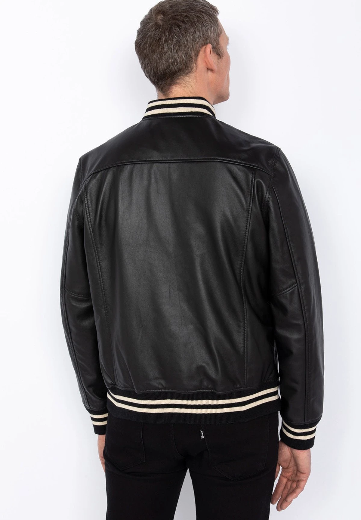 Schott Teddy - Leren Jas - Noir 5 Schott Teddy - Leren Jas - Noir - Afbeelding 3