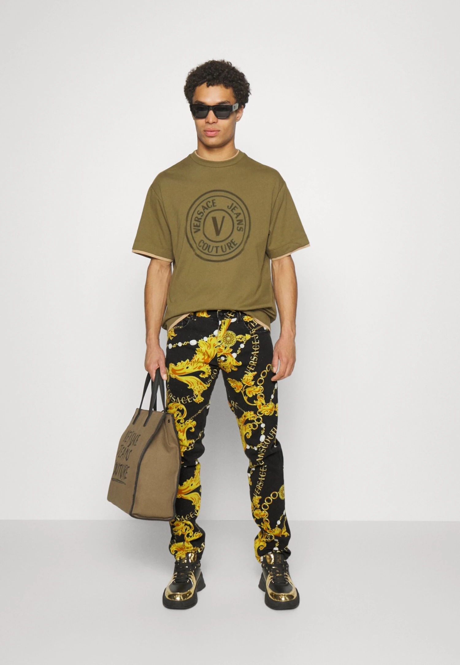 Milano - Slim Fit Jeans - Black/Gold 4 Milano - Slim Fit Jeans - Black/Gold - Afbeelding 2