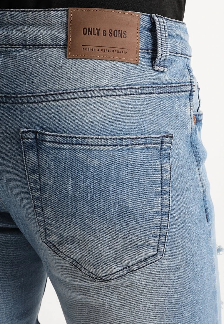 Only & Sons Onsspun Biker - Jeans Tapered Fit - Blue Denim 8 Only & Sons Onsspun Biker - Jeans Tapered Fit - Blue Denim - Afbeelding 6