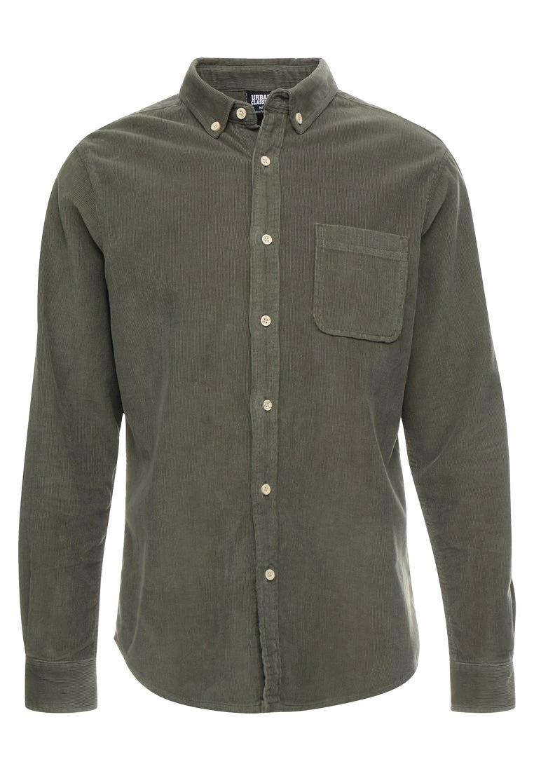 URBAN CLASSICS Corduroy Shirt - Overhemd - Olive 8 URBAN CLASSICS Corduroy Shirt - Overhemd - Olive - Afbeelding 6