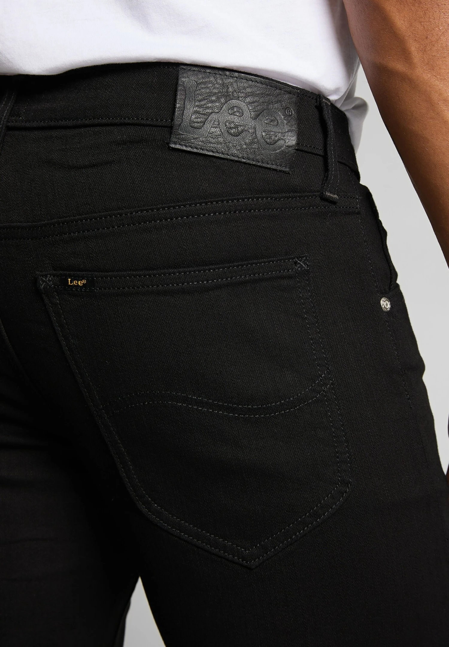 Lee Straight Leg Jeans - Clean Black 8 Lee Straight Leg Jeans - Clean Black - Afbeelding 6