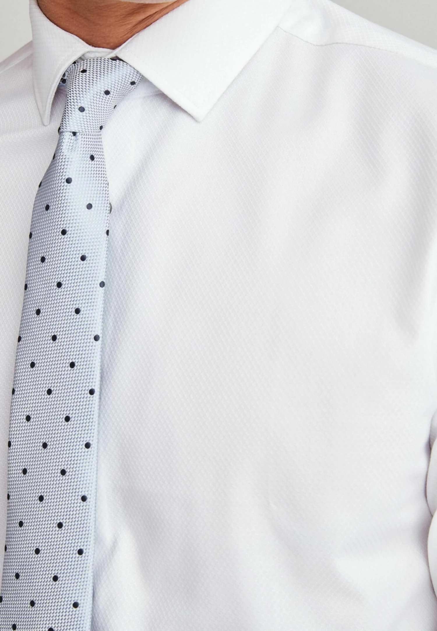 Next Set Pack Single Cuff - Zakelijk Overhemd - White Blue Spot 6 Next Set Pack Single Cuff - Zakelijk Overhemd - White Blue Spot - Afbeelding 4