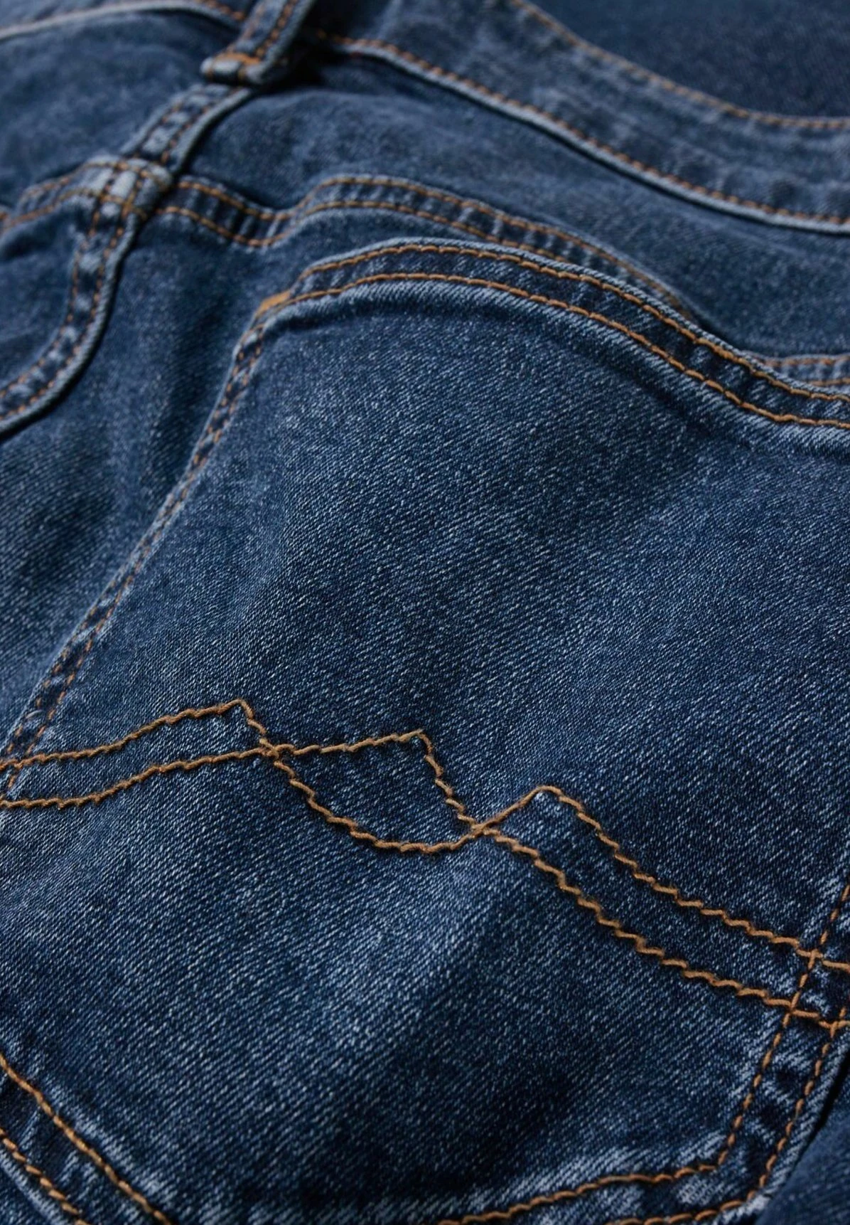 Straight Leg Jeans - Denim Dark Blue 9 Straight Leg Jeans - Denim Dark Blue - Afbeelding 7