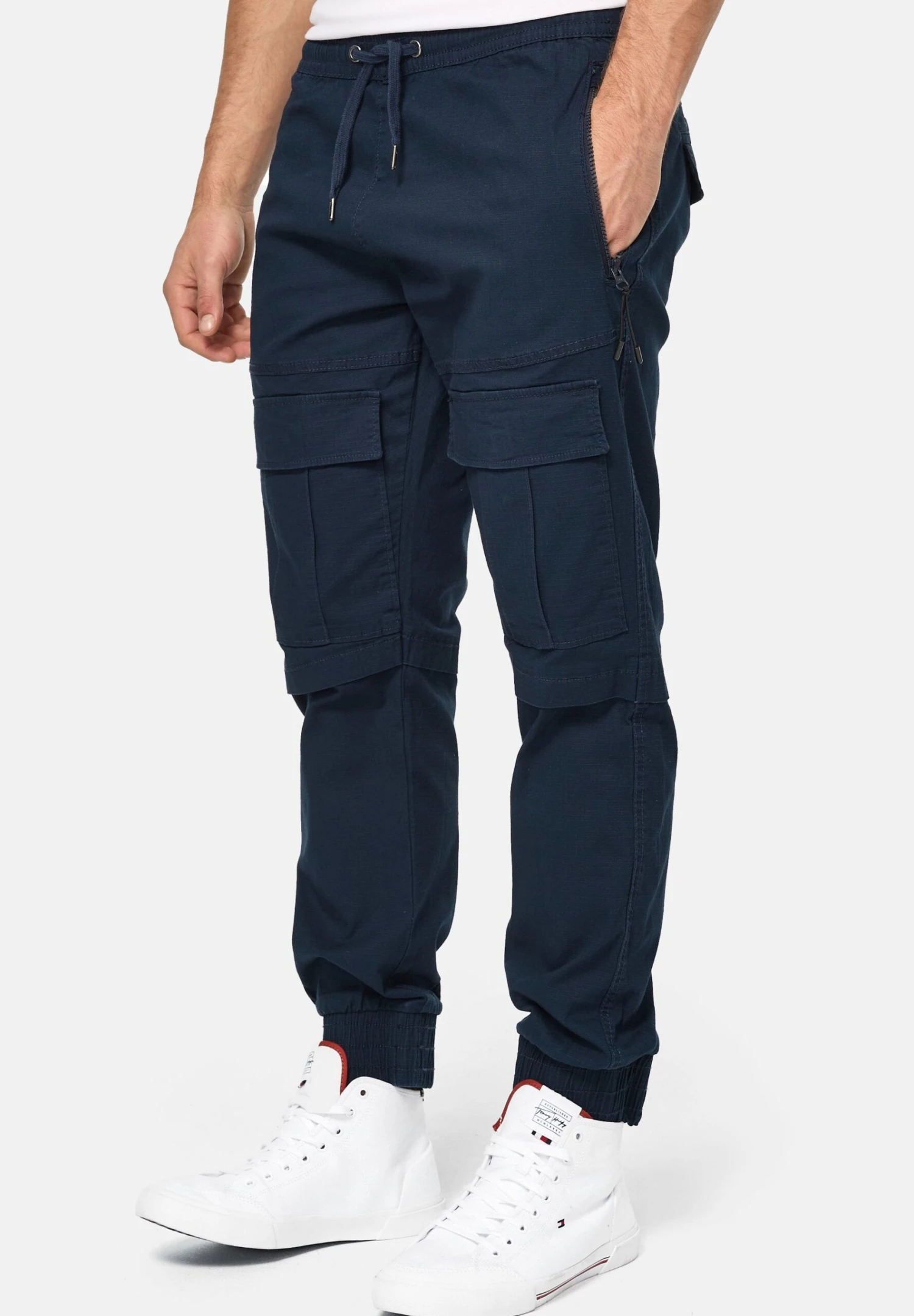 Indicode Jeans Dennis - Cargobroek - Navy 6 Indicode Jeans Dennis - Cargobroek - Navy - Afbeelding 4