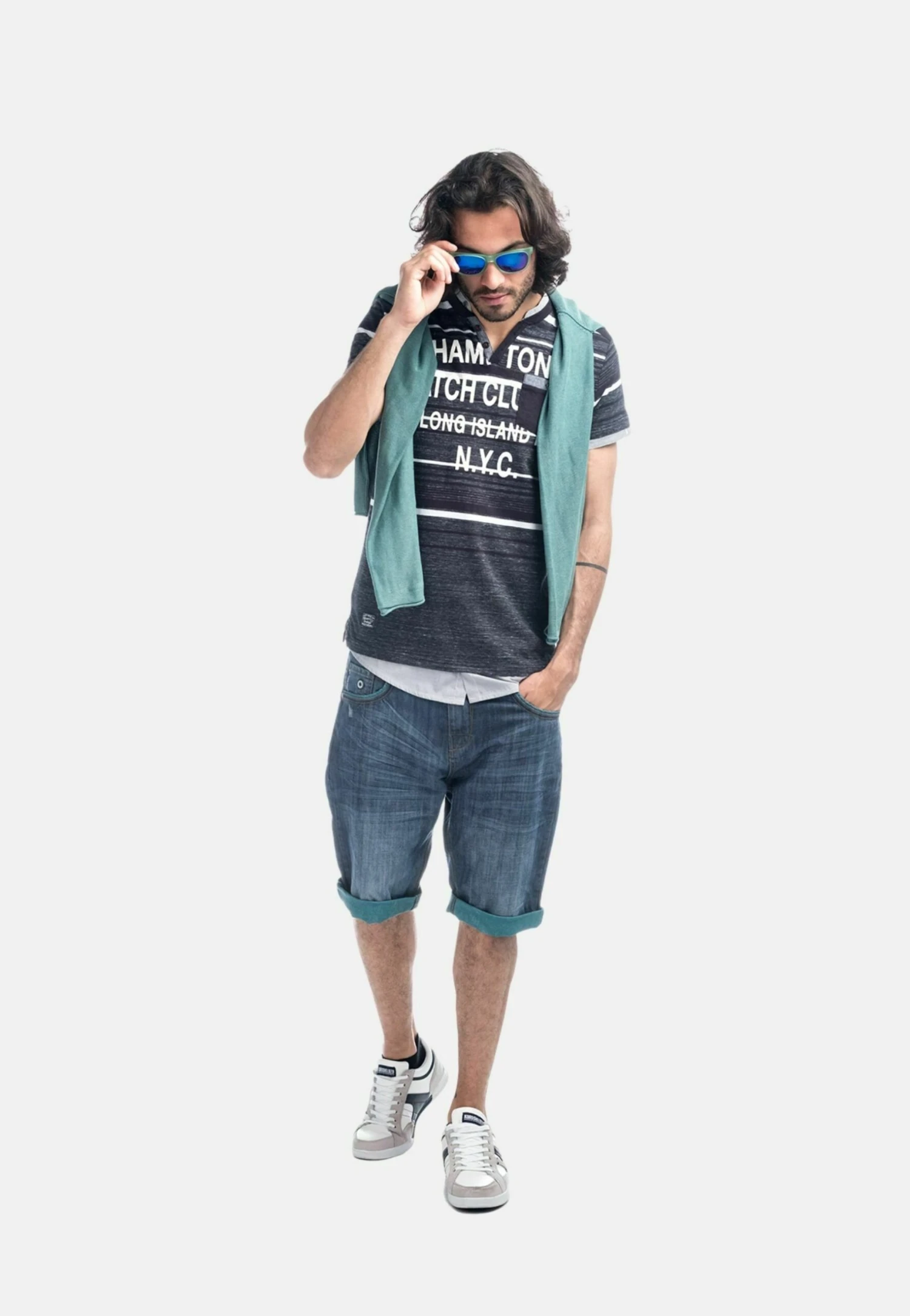 Koroshi Jeansshort - Denim Verde 3 Koroshi Jeansshort - Denim Verde