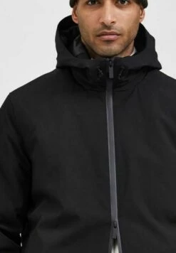 Selected Homme Gefütterte - Regenjas - Black -Jack and Jones Verkoopwinkel 6fef4e0937204005aa16e1188472600d