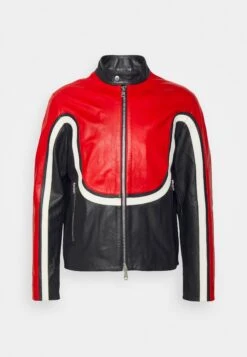 J.Lindeberg Boris Colorblock Biker - Leren Jas - Chili Pepper -Jack and Jones Verkoopwinkel 704d61e97c3c4548b9c758a375097d68
