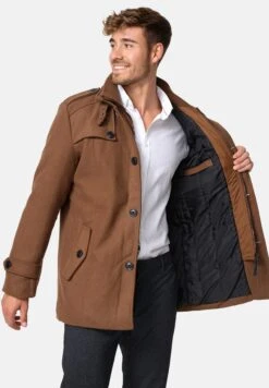 Indicode Jeans Brandan - Halflange Jas - Camel -Jack and Jones Verkoopwinkel 70f7ab51ac1649b595e5149de1a0b3fd