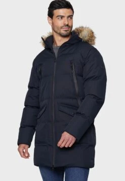 Threadbare Winterjas - Navy