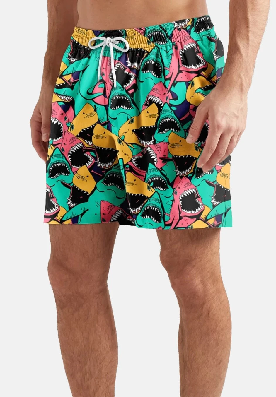 Mr GUGU & MISS GO Shark Attack - Zwemshorts - Green 3 Mr GUGU & MISS GO Shark Attack - Zwemshorts - Green