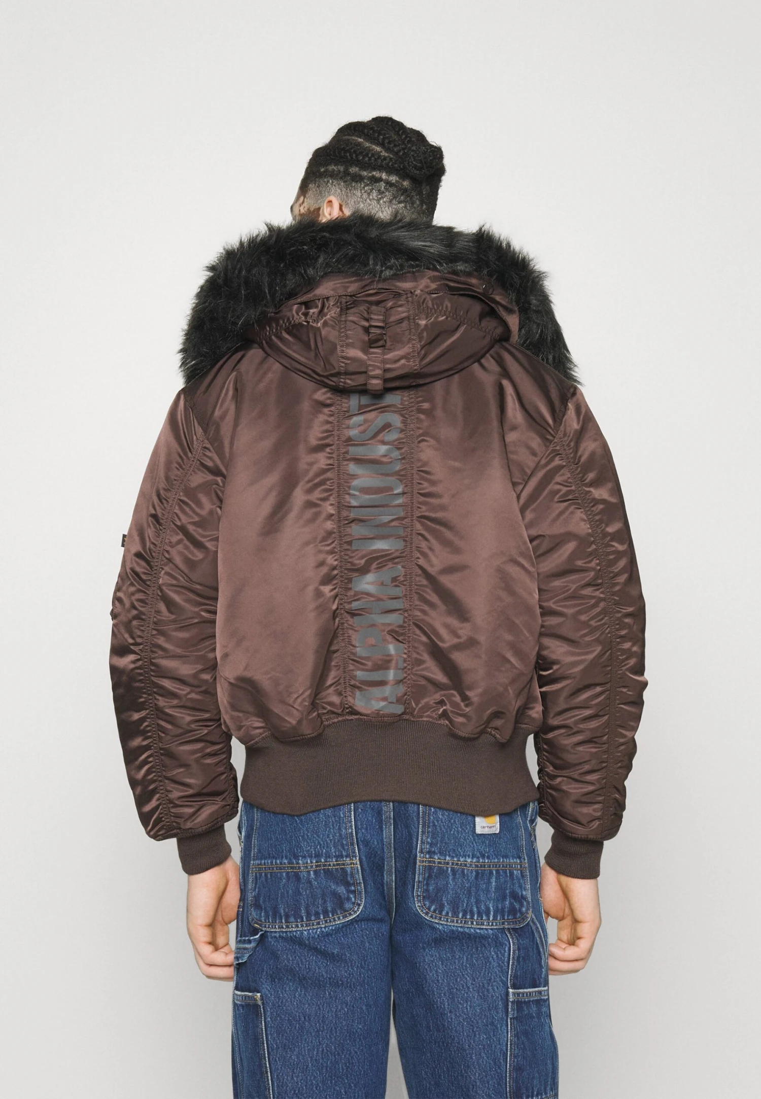 Alpha Industries Hooded Custom - Winterjas - Hunter Brown 5 Alpha Industries Hooded Custom - Winterjas - Hunter Brown - Afbeelding 3