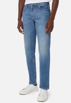 Stretch - Straight Leg Jeans - Light Blu