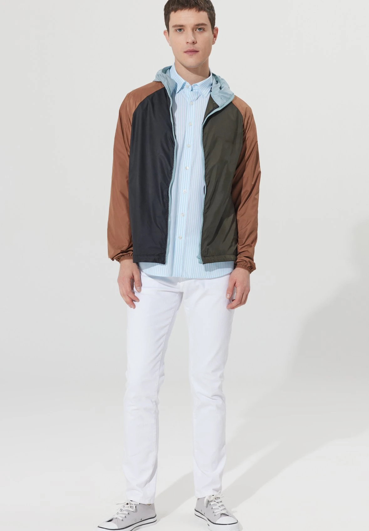 Standard Fit Figured - Jas - Khaki/Blue 4 Standard Fit Figured - Jas - Khaki/Blue - Afbeelding 2