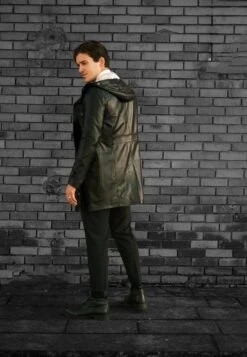 Hooded Leather Coat - Trenchcoat - Black 9 Hooded Leather Coat - Trenchcoat - Black -Jack and Jones Verkoopwinkel 74d0e973cb1f431eb4c7ef465ee9730b
