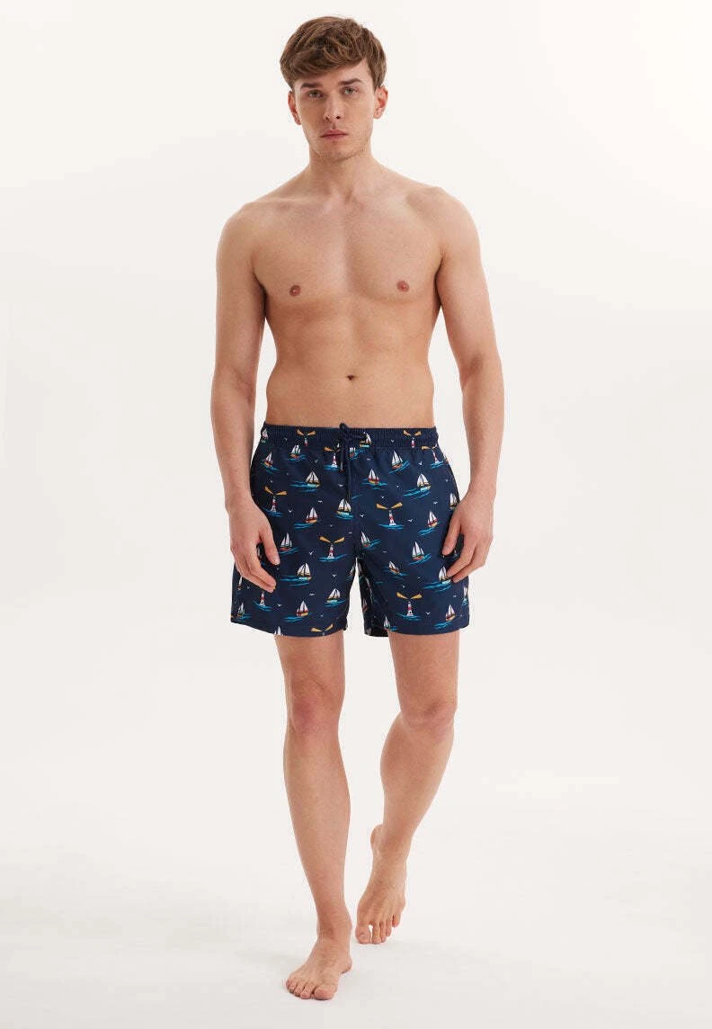 Wmicon - Zwemshorts - Navy Aop 4 Wmicon - Zwemshorts - Navy Aop - Afbeelding 2