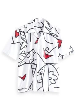 Next Artist Printed Short Sleeve Standard - Overhemd - White -Jack and Jones Verkoopwinkel 7714defa2a884463a1d03089ee66c4ac