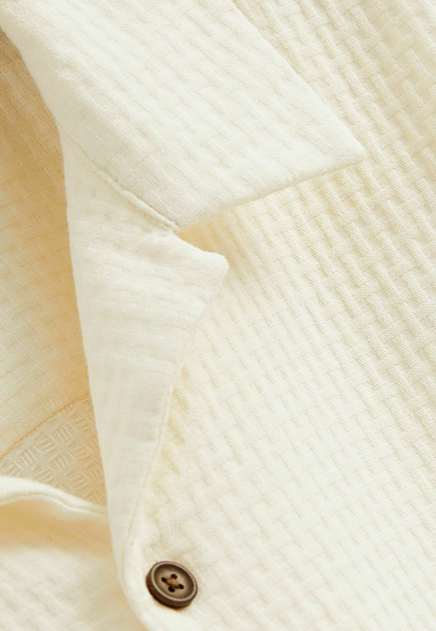 Next Textured Short SleeveWith Revere Collar Standard - Overhemd - White 5 Next Textured Short SleeveWith Revere Collar Standard - Overhemd - White - Afbeelding 3