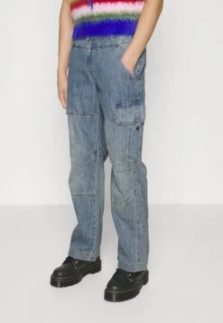 Jaded London Millennium Cargo Jeans - Relaxed Fit Jeans - Blue -Jack and Jones Verkoopwinkel 77a6c874961840b5b1bb9167d3194a26