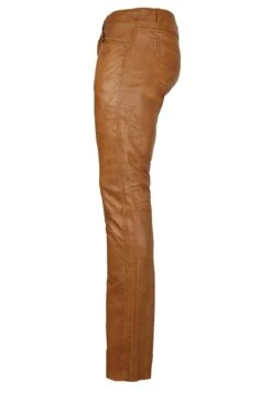Slim Fit - Leren Broek - Cognac -Jack and Jones Verkoopwinkel 77ca06849970444482f00865d802bd52