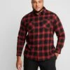 URBAN CLASSICS Checked Flanell Shirt 6 - Overhemd - Black/Red -Jack and Jones Verkoopwinkel 782208c7b09c40d5adb66cbd87ff0047