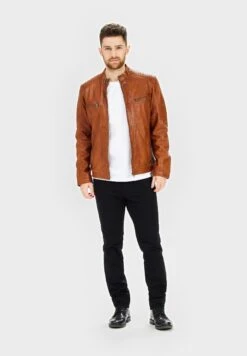 Nostockholm - Leren Jas - Cognac Gunmetal 8 Nostockholm - Leren Jas - Cognac Gunmetal -Jack and Jones Verkoopwinkel 784d2f0076ae4015aa2c9b6381dfe24d
