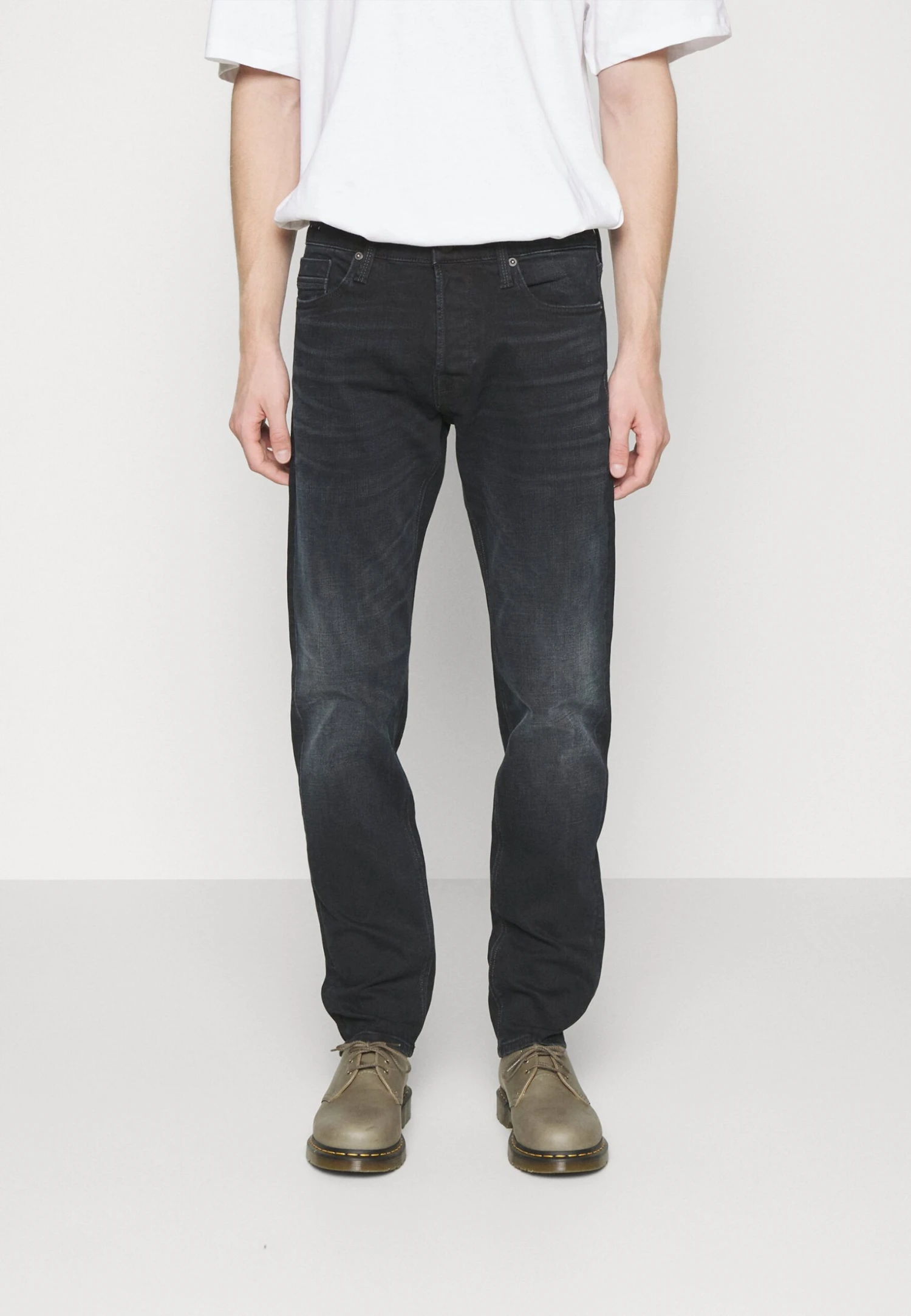 Jack & Jones Jjimike Jjwood - Straight Leg Jeans - Black Denim 3 Jack & Jones Jjimike Jjwood - Straight Leg Jeans - Black Denim