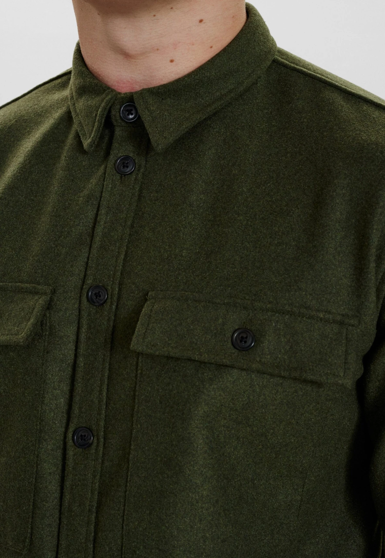 Emil - Overhemd - Army Green 6 Emil - Overhemd - Army Green - Afbeelding 4