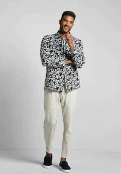 Bugatti Print Modern Fit - Overhemd - Schwarz -Jack and Jones Verkoopwinkel 79c1d84c37d94411a36ddfe2cdef39f0