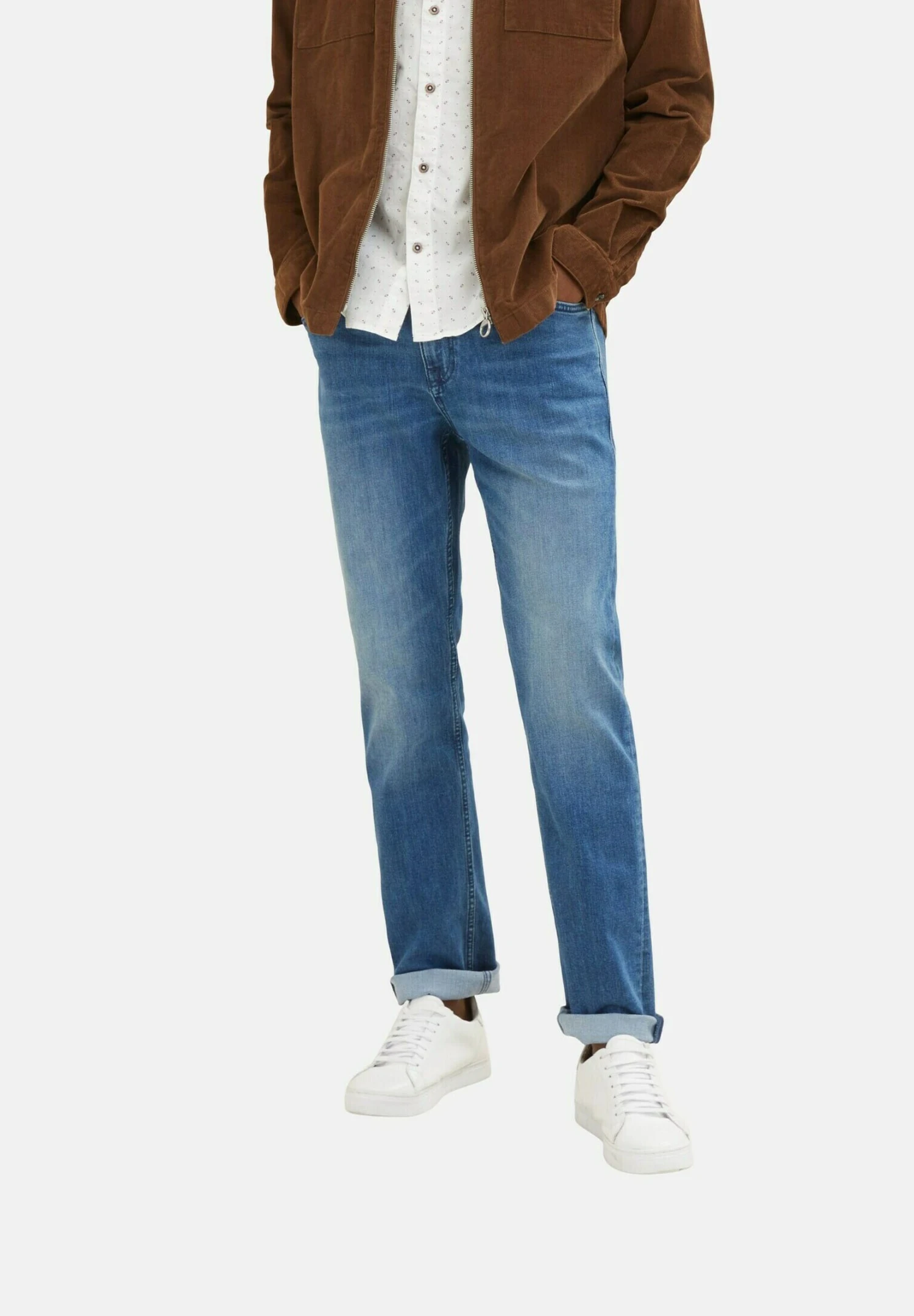 Tom Tailor Josh Coolmaxa - Straight Leg Jeans - Used Mid Stone Blue Denim 6 Tom Tailor Josh Coolmaxa - Straight Leg Jeans - Used Mid Stone Blue Denim - Afbeelding 4