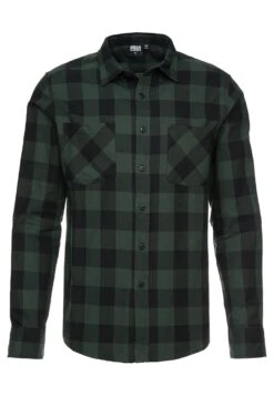 URBAN CLASSICS Checked - Overhemd - Black/Forest -Jack and Jones Verkoopwinkel 7ac154585e344ee6959b204b12a0c398