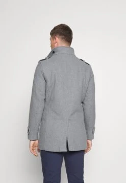 Selected Homme Slhnoah- Mantel - Grey Melange -Jack and Jones Verkoopwinkel 7b77df0ed63848df840552775888ccda
