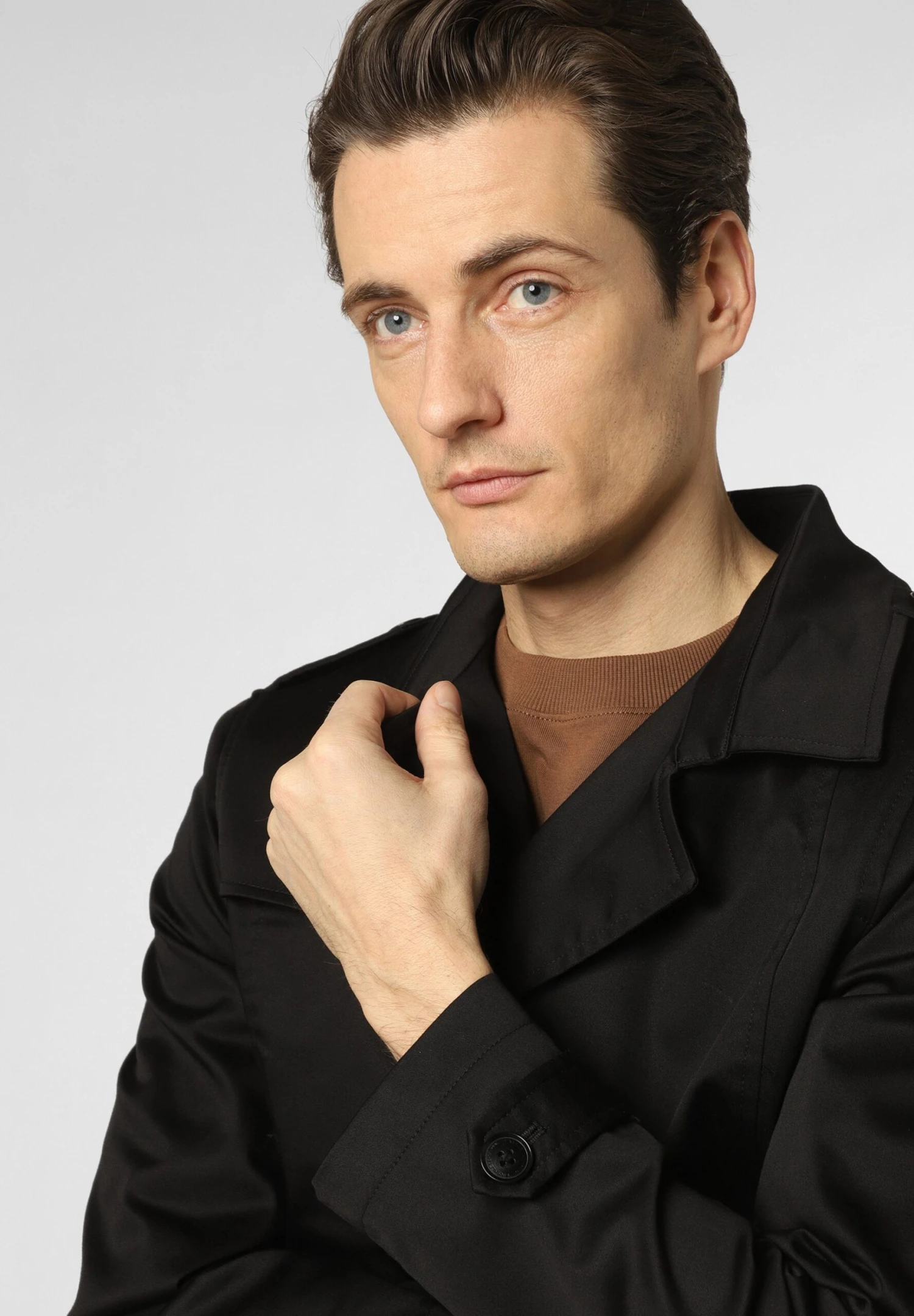 Aaron - Trenchcoat - Schwarz 5 Aaron - Trenchcoat - Schwarz - Afbeelding 3