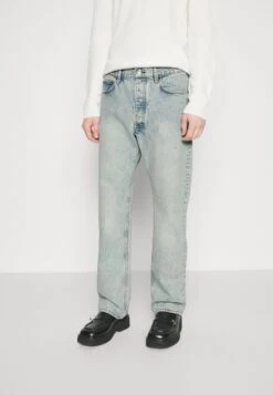 Wood Wood Al Rigid Denim Straight Fit - Straight Leg Jeans - Heavy Wash