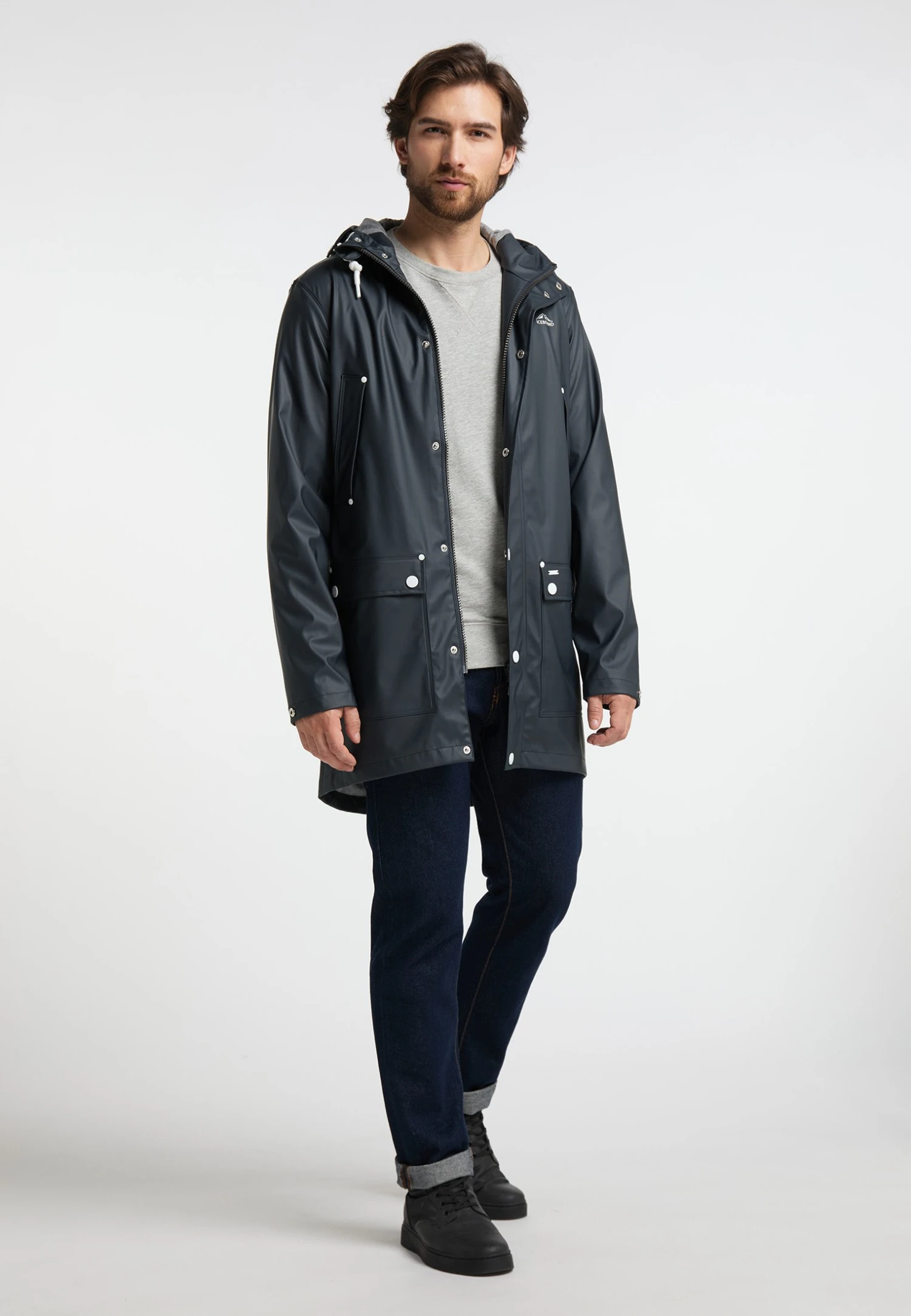 Icebound Urban Rain - Parka - Dark Blue 4 Icebound Urban Rain - Parka - Dark Blue - Afbeelding 2