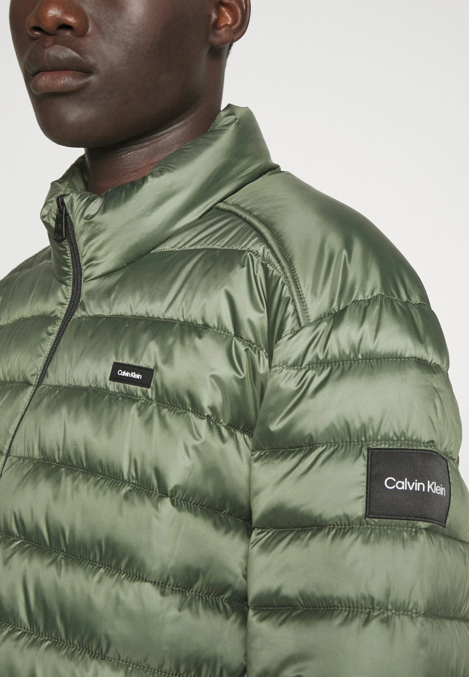 Calvin Klein Side Logo Jacket - Halflange Jas - Thyme 9 Calvin Klein Side Logo Jacket - Halflange Jas - Thyme - Afbeelding 7