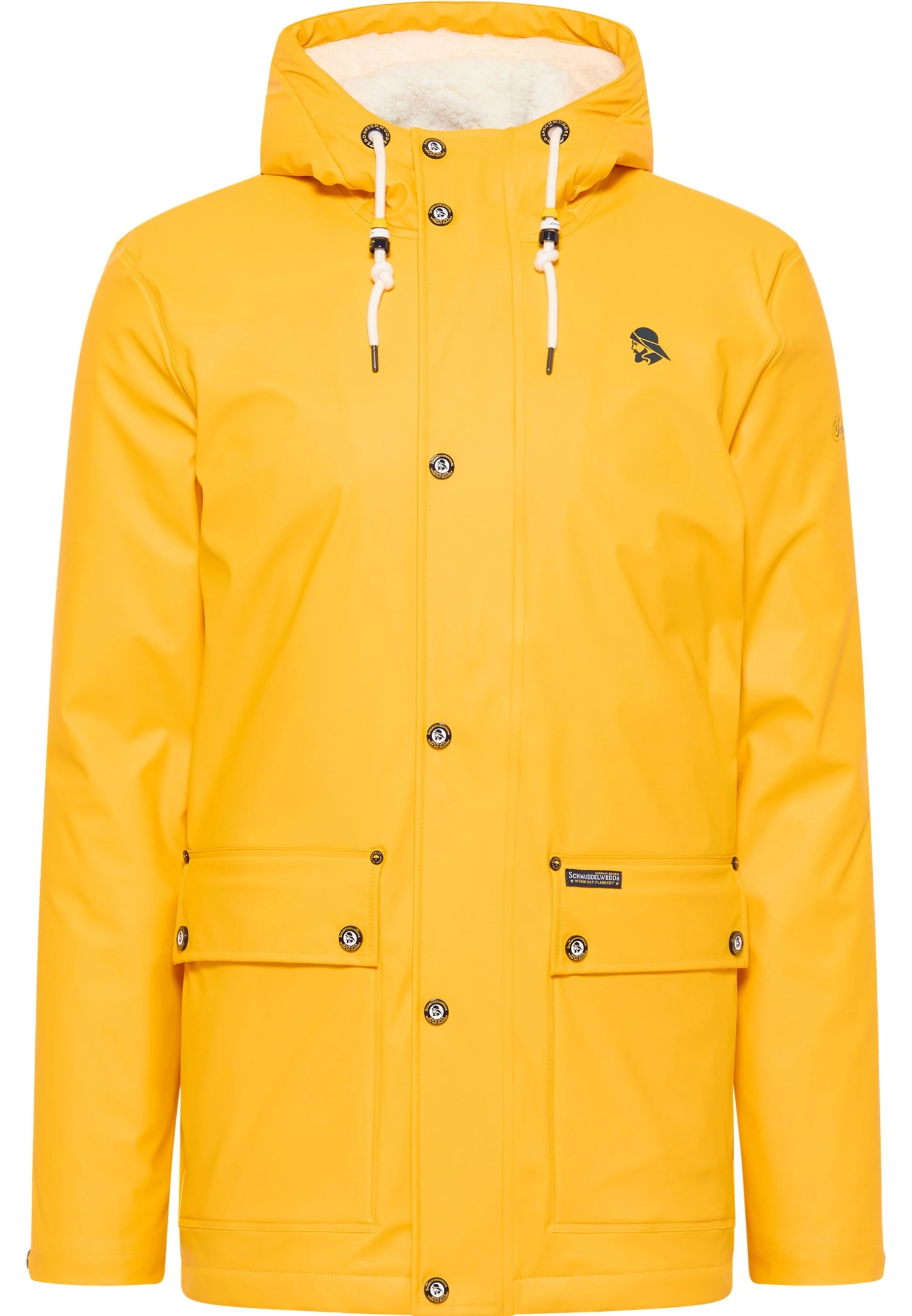 Schmuddelwedda Regenjacke Mit Webpelzfutter In Teddyoptik Kilata - Parka - Sonnengelb 7 Schmuddelwedda Regenjacke Mit Webpelzfutter In Teddyoptik Kilata - Parka - Sonnengelb - Afbeelding 5