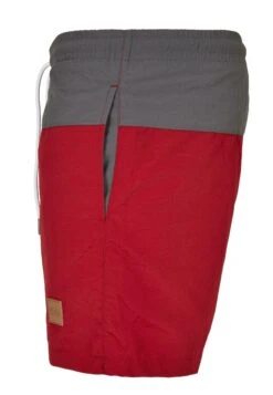 URBAN CLASSICS Block- Zwemshorts - Brickred/Darkshadow -Jack and Jones Verkoopwinkel 7f6d3ed00fcd45fe805c404ebb585a3d