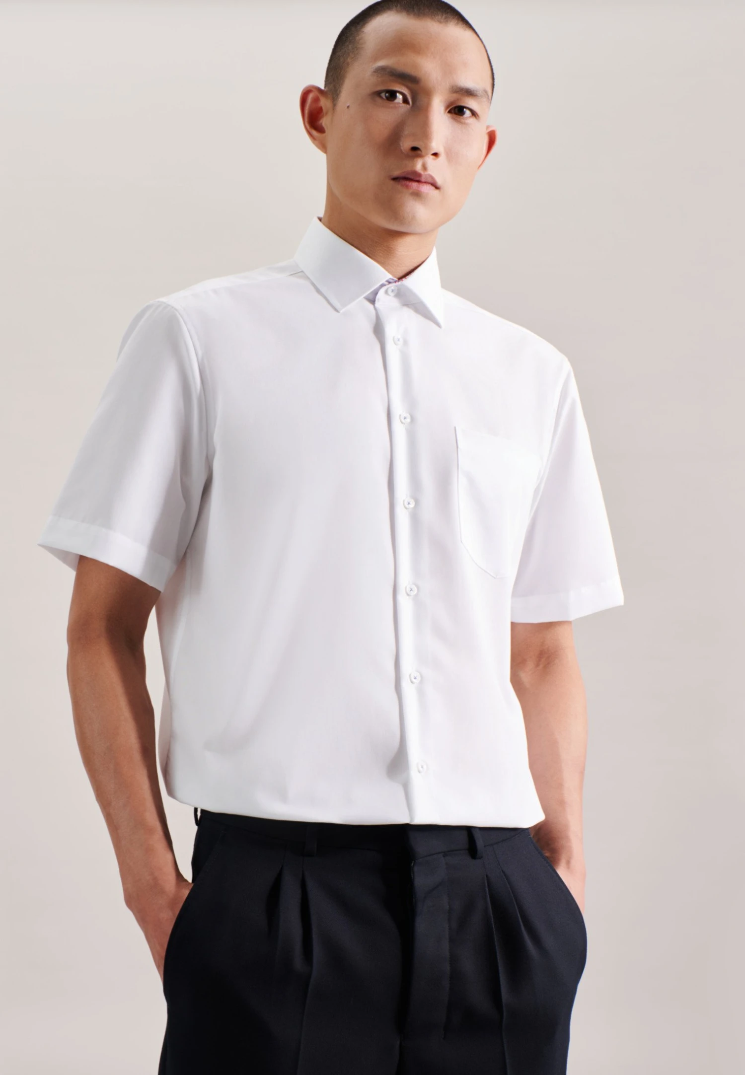 Seidensticker Regular - Zakelijk Overhemd - White 7 Seidensticker Regular - Zakelijk Overhemd - White - Afbeelding 5