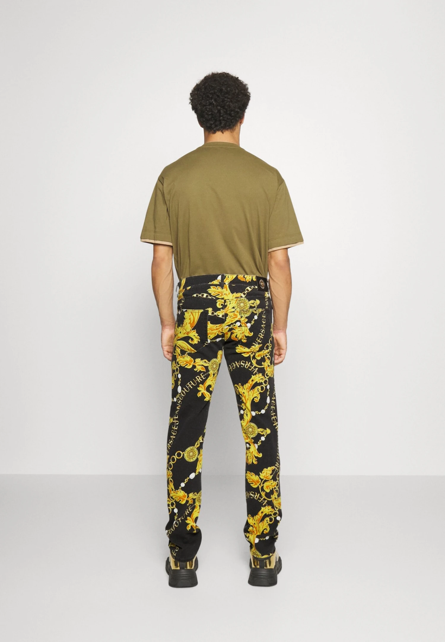 Milano - Slim Fit Jeans - Black/Gold 5 Milano - Slim Fit Jeans - Black/Gold - Afbeelding 3