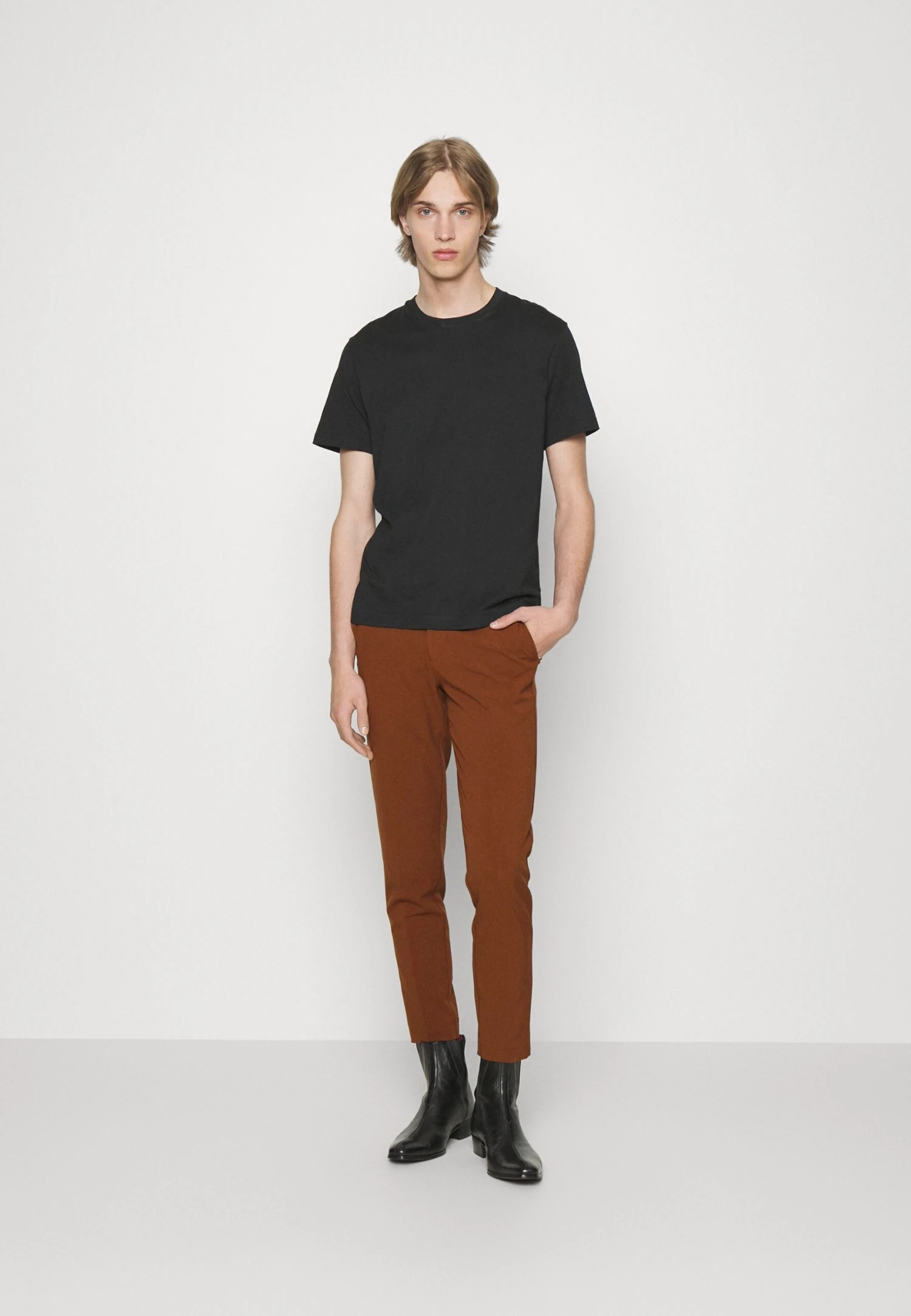Lindbergh Slim Fit Club Pants - Broek - Deep Camel 4 Lindbergh Slim Fit Club Pants - Broek - Deep Camel - Afbeelding 2