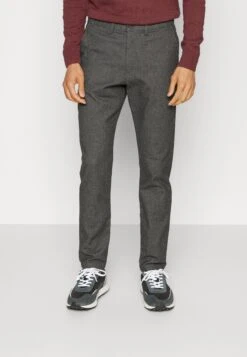 Selected Homme Slhslimtape Miles Brushed Pants - Broek - Dark Grey