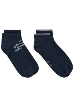 Gant Ankle 2-Pack - Enkelsokken - Evening Blue