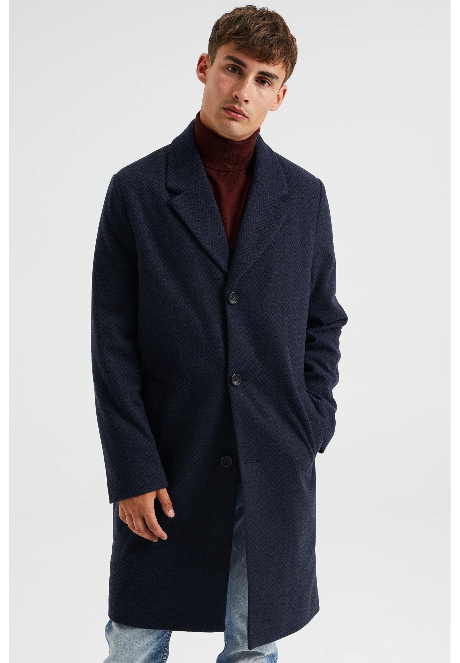 WE FASHION Conorat - Mantel - Blue 3 WE FASHION Conorat - Mantel - Blue