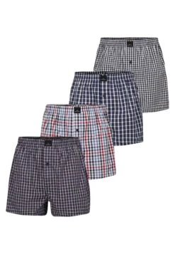 4 Pack - Boxershort - Blau Dunkel Karo -Jack and Jones Verkoopwinkel 80cace850f3e40088b07565c8125624e